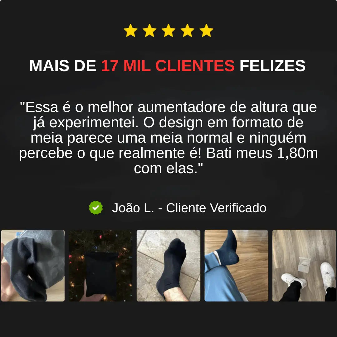 ALFA LIFT® Meias de Aumento de Altura